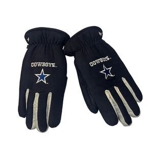 Dallas Cowboys flannel lined warm winter Waterproof gloves Men’s L XL
